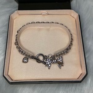 mini pave bow bracelet